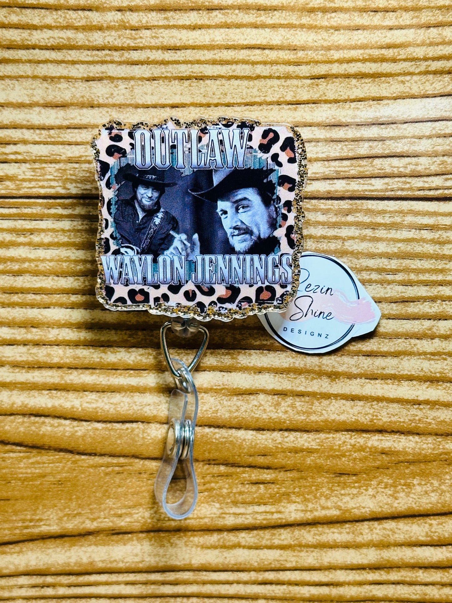 Waylon Jennings Badge Reel