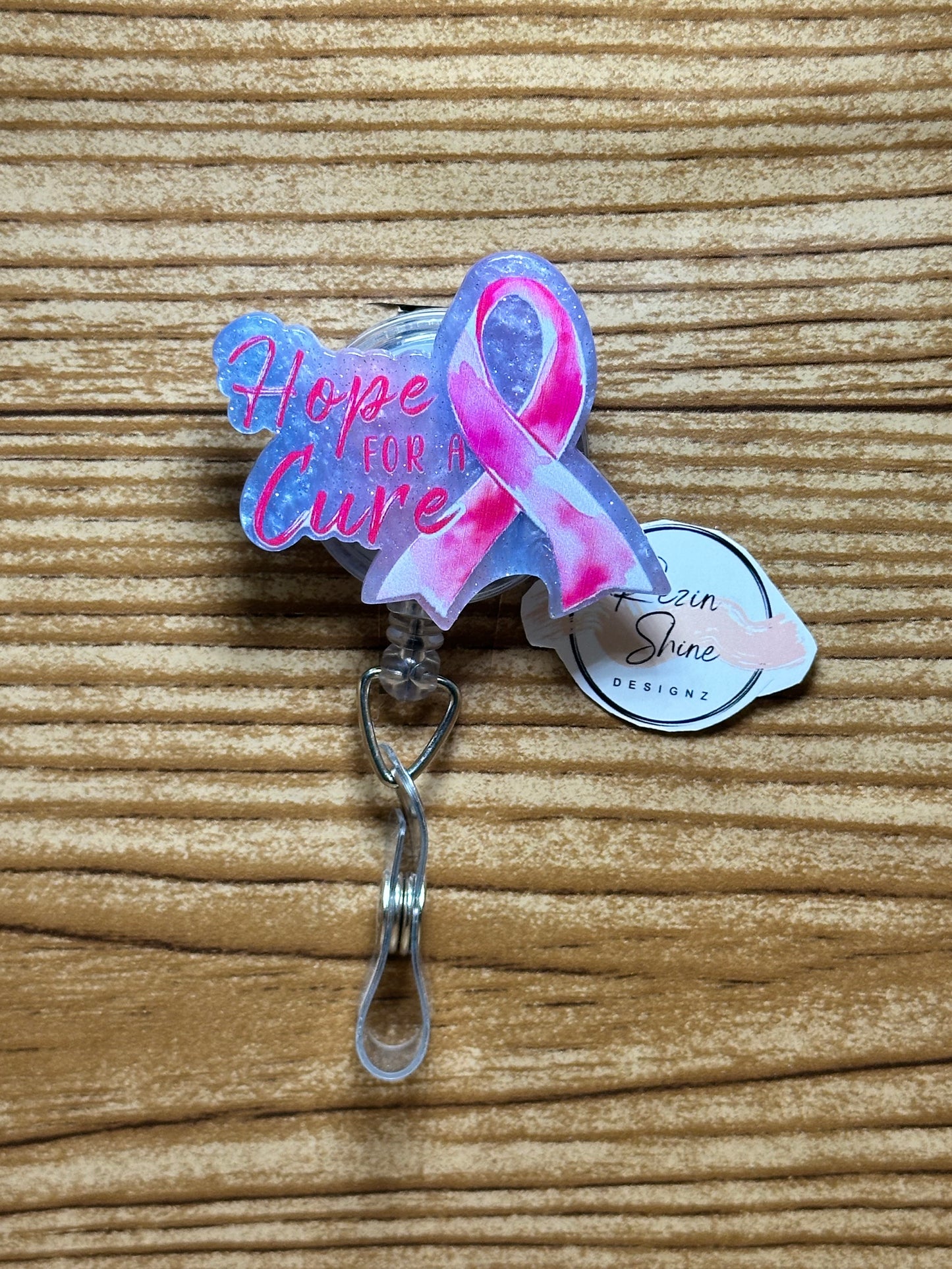 Breast Cancer Hope For A Cure Badge Reel