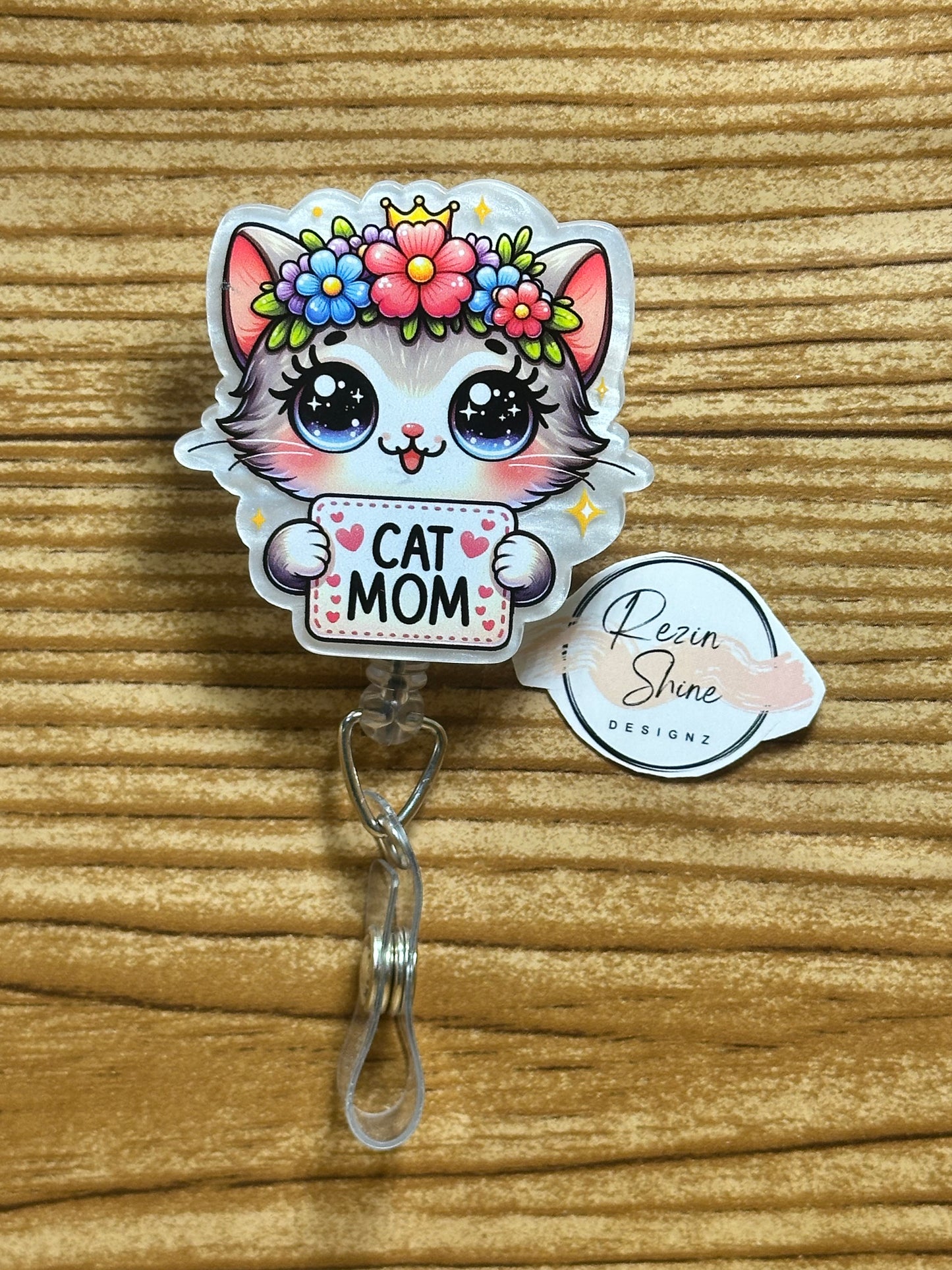 Cat Mom Badge Reel
