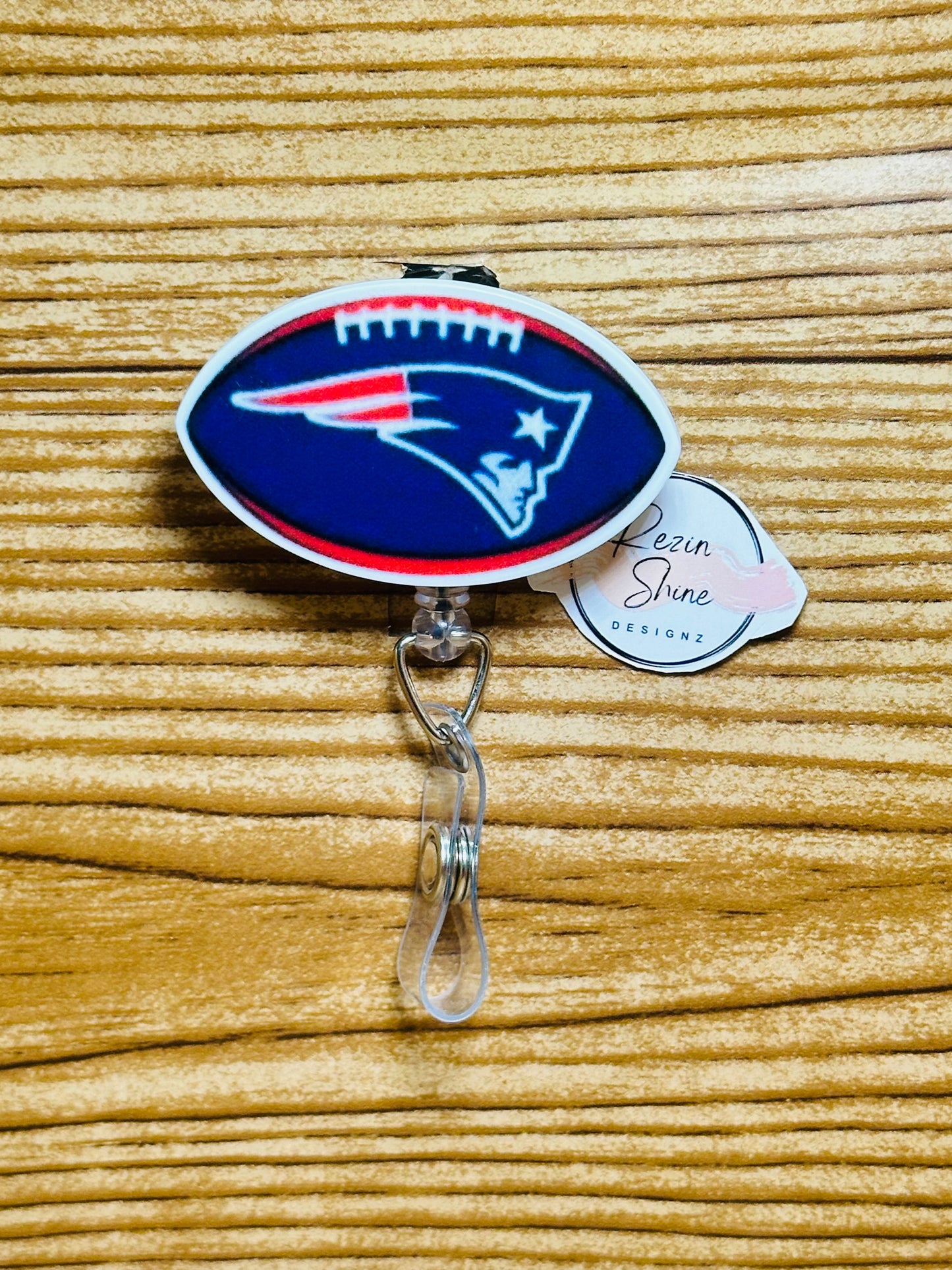 Patriots Football Badge Reel