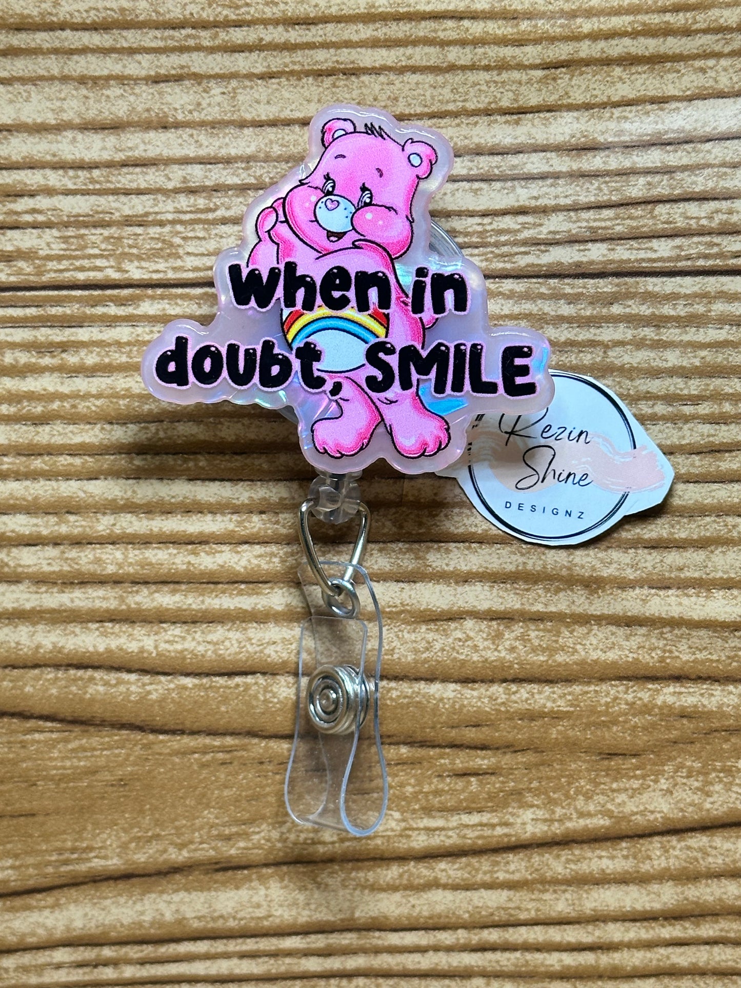 When In Doubt Smile Badge Reel