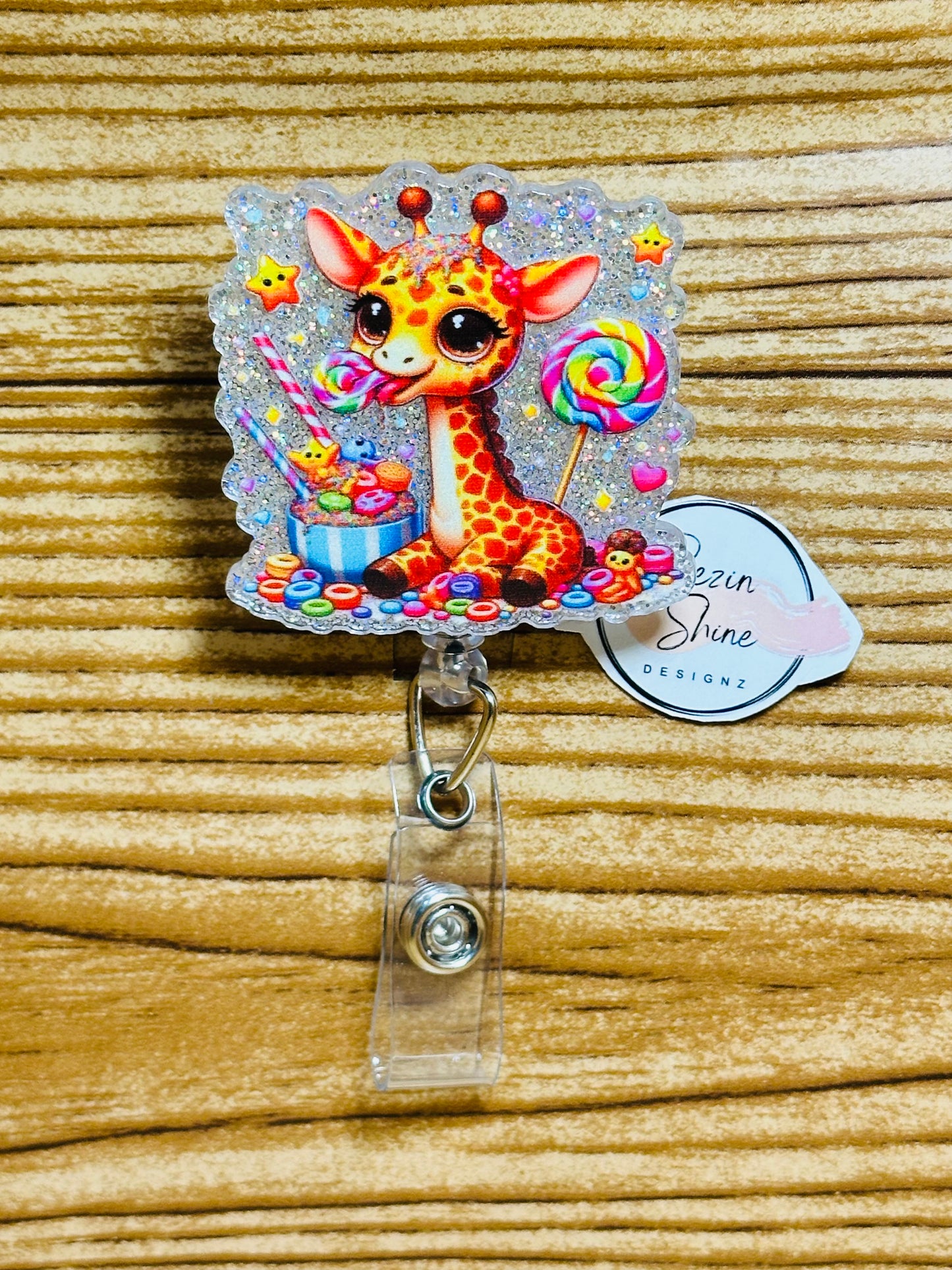 Giraffe Badge Reel