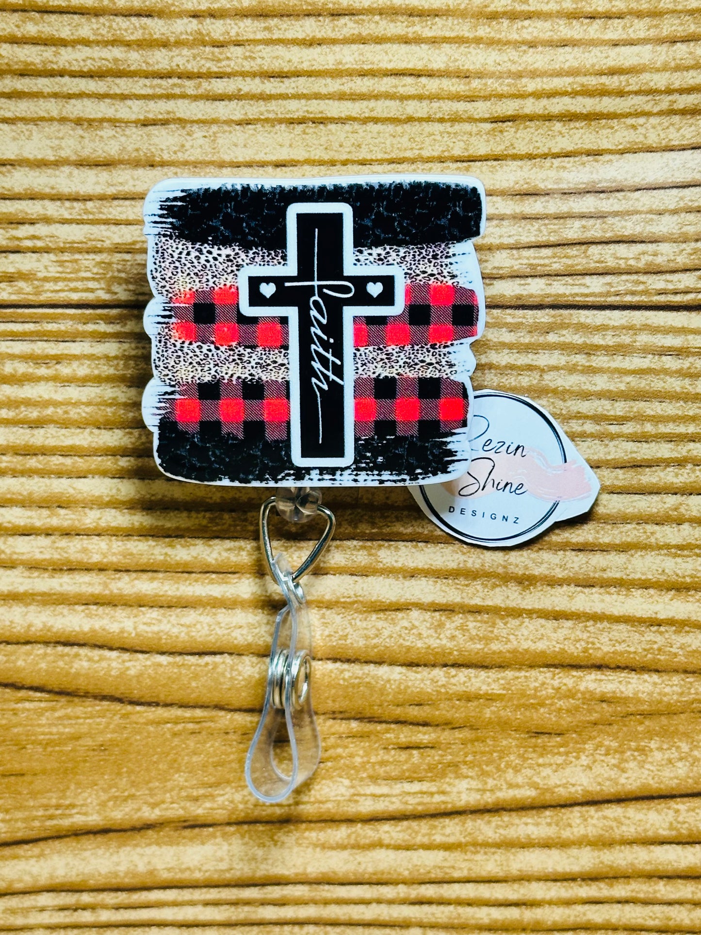 Faith Cross Badge Reel