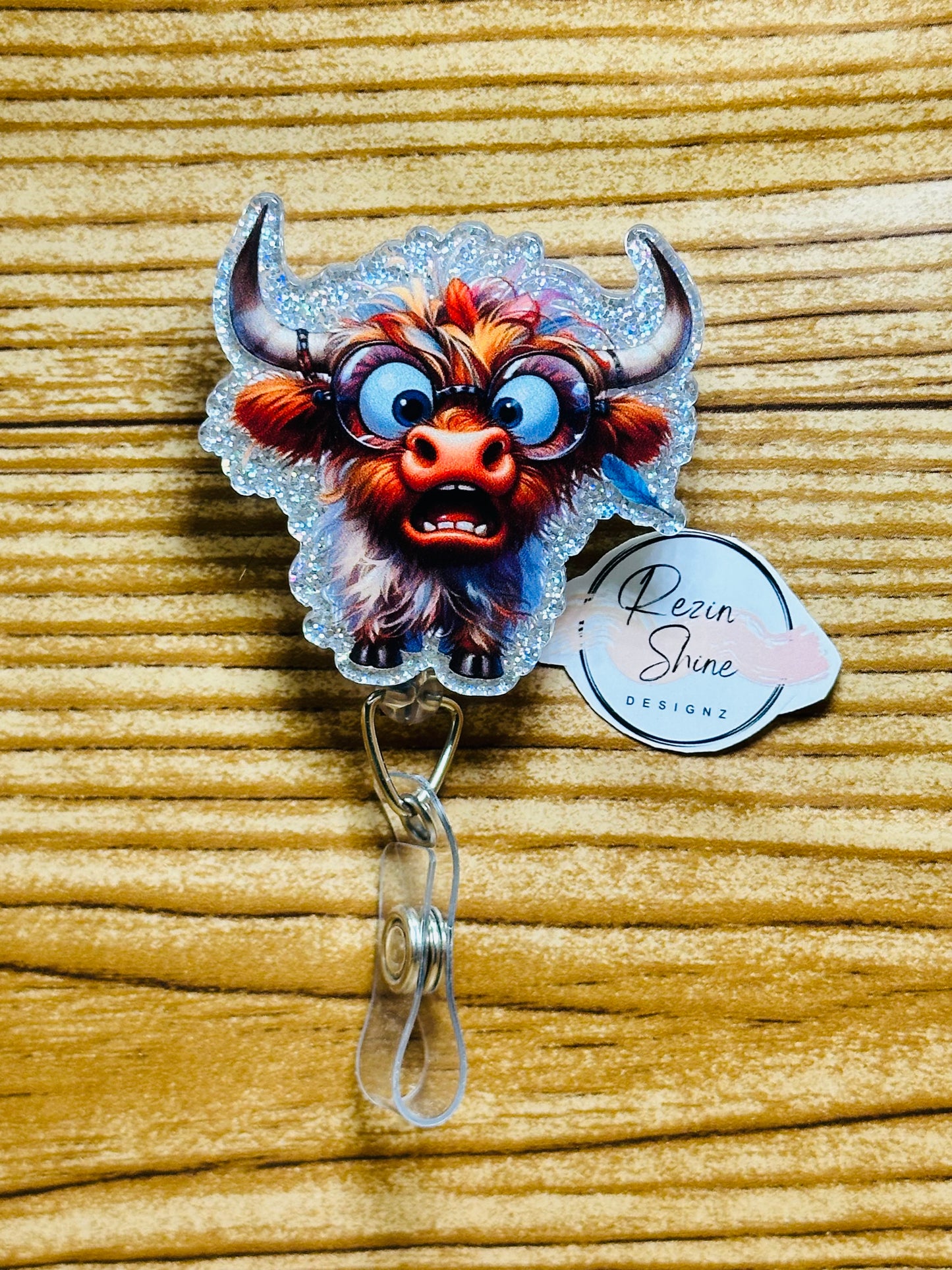 Crazy Cow Badge Reel