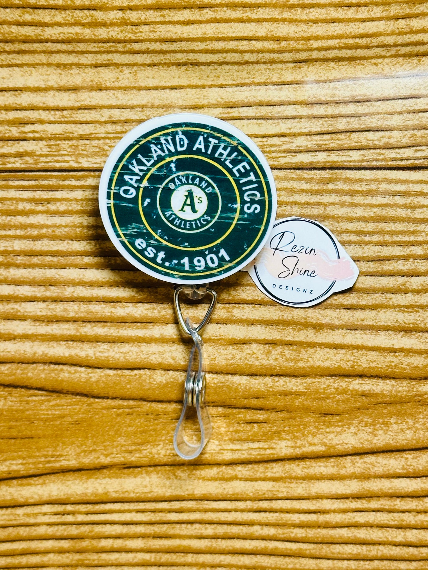 Athletics Badge Reel