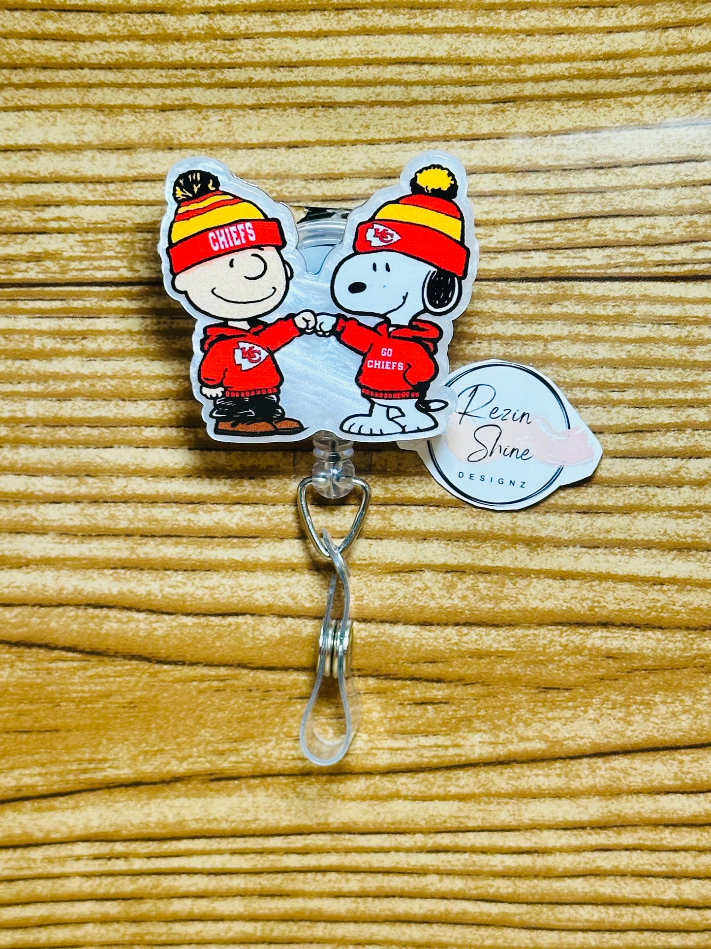 Chiefs Snoopy Badge Reel
