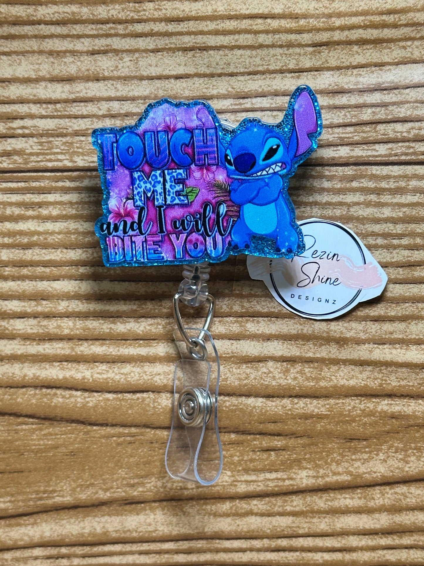Touch Me And I'll Bite You Badge Reel