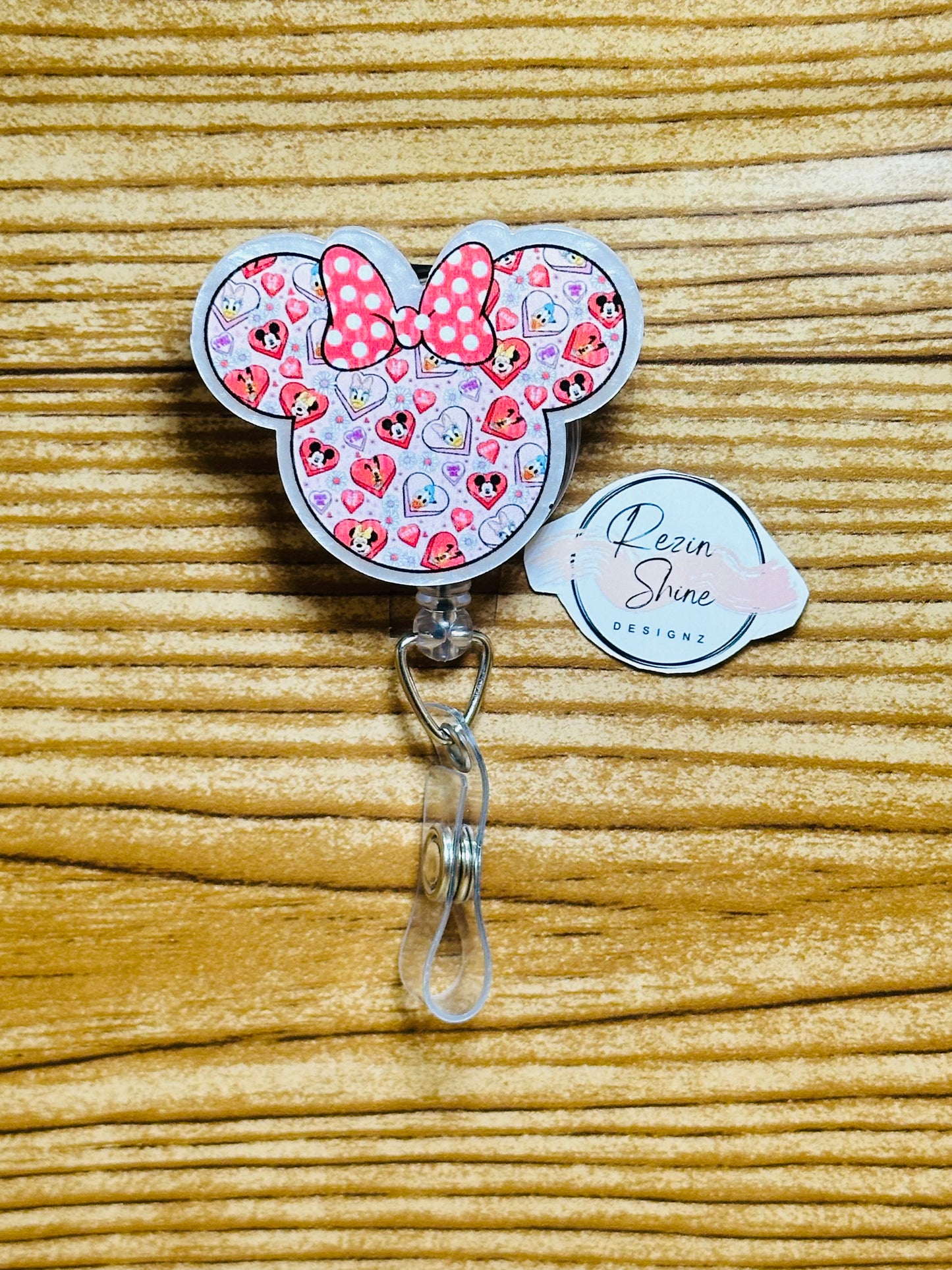 Minnie Head Badge Reel