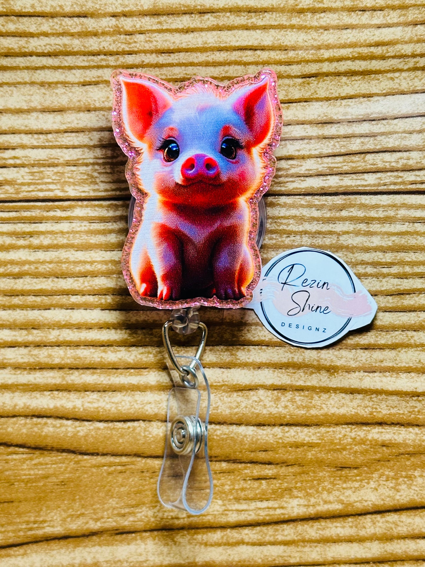 Pig Badge Reel