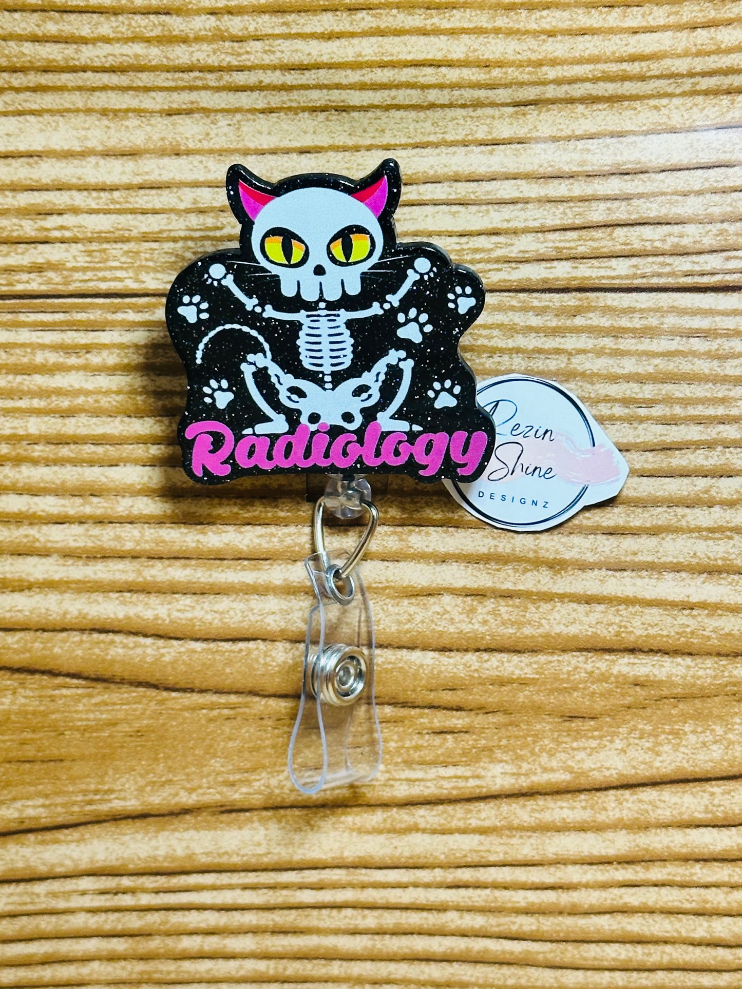 Radiology Cat Badge Reel