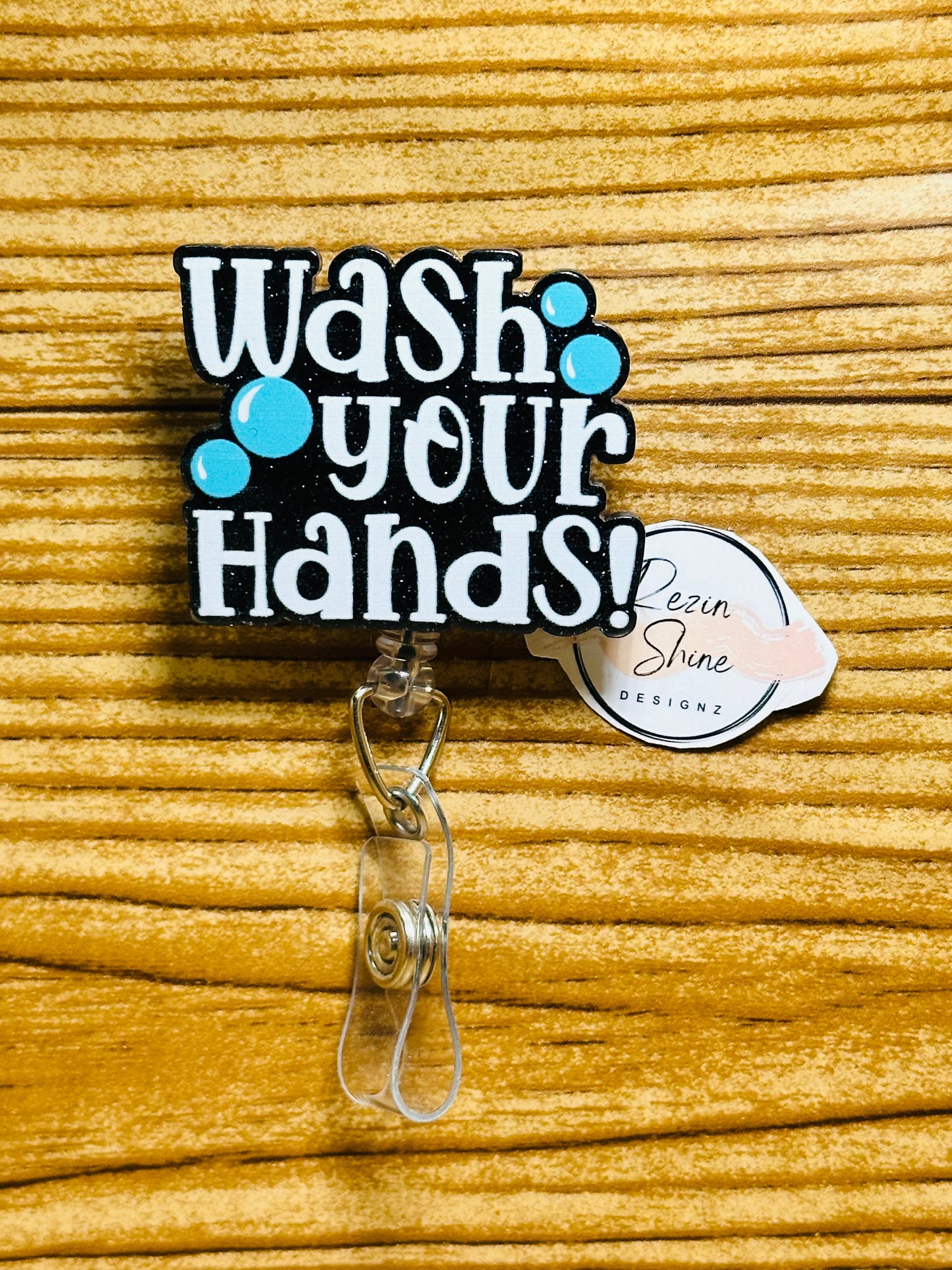 Wash Your Hands Badge Reel