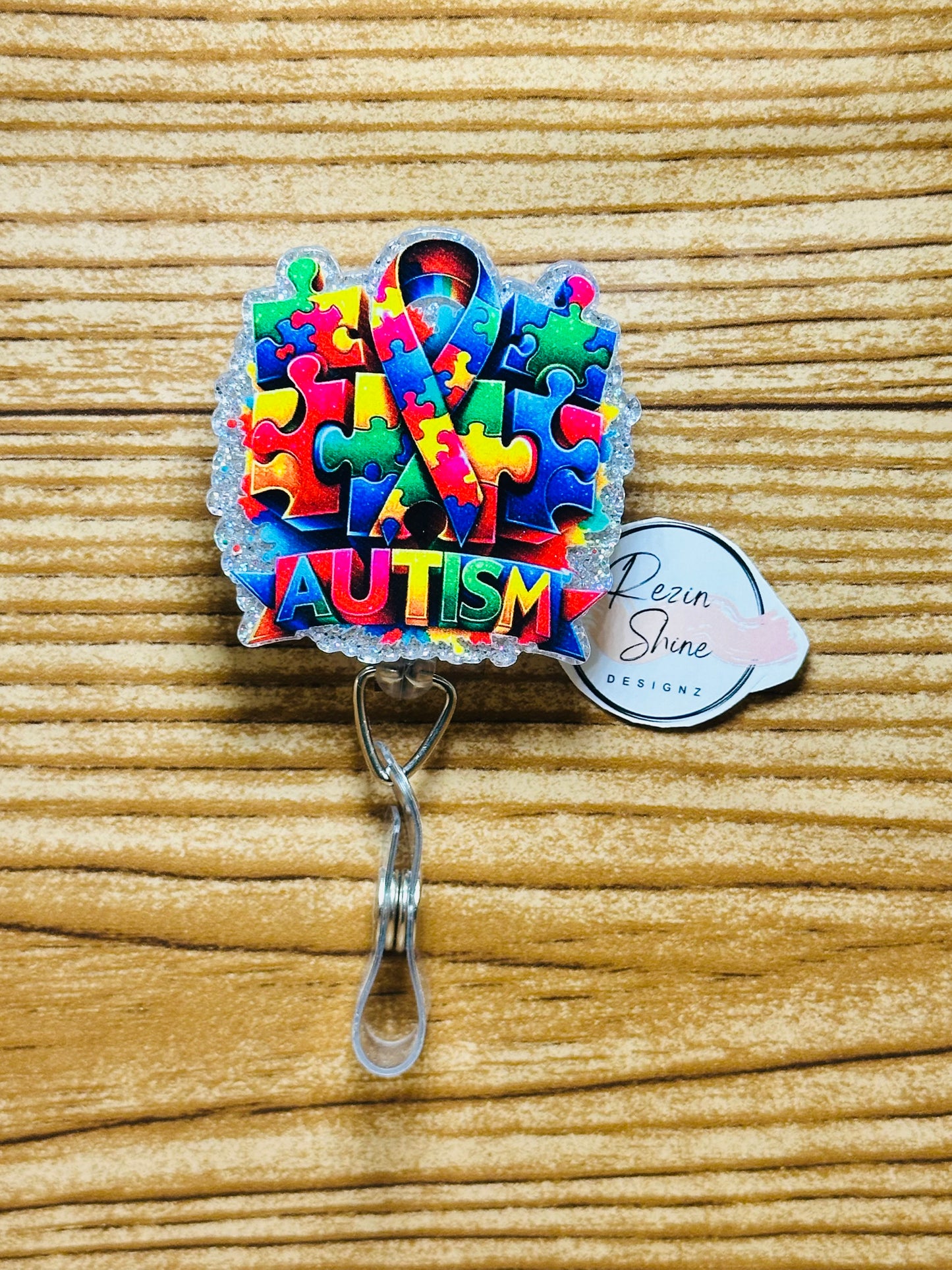 Colorful Autism Badge Reel