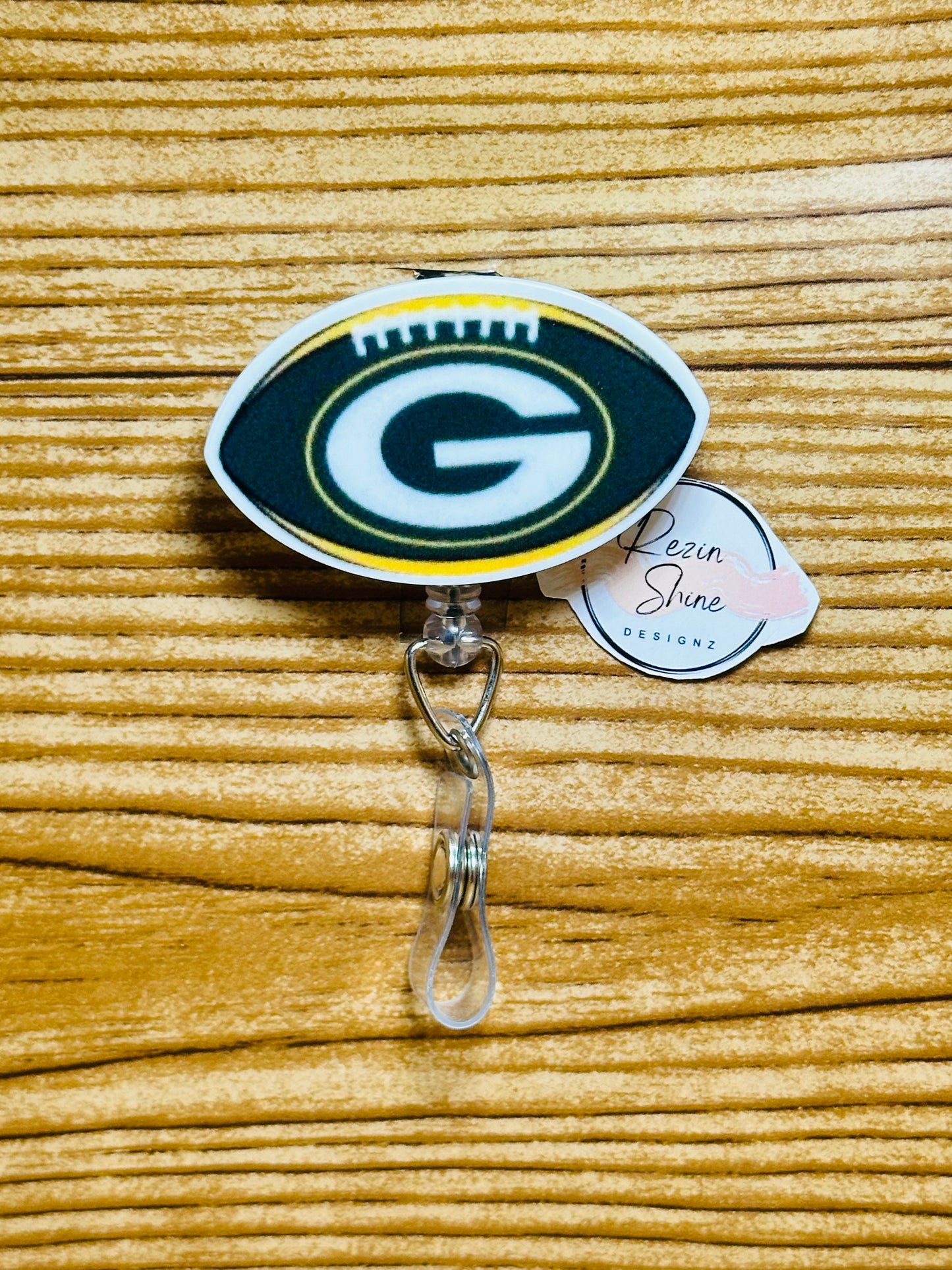 Packers Football Badge Reel