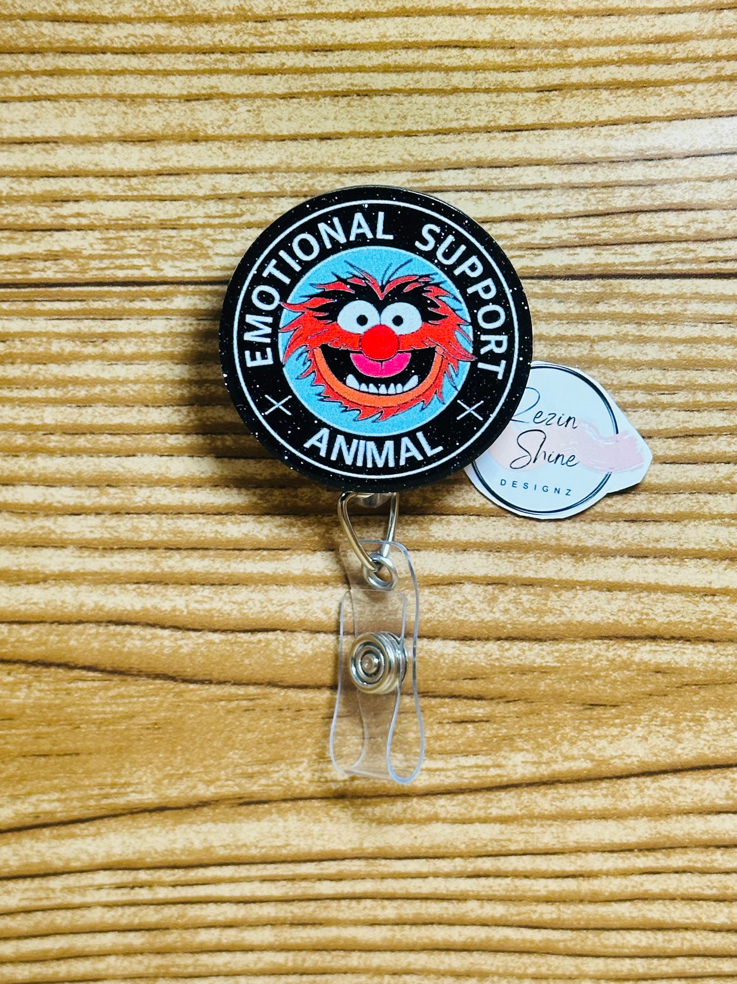 Emotional Support Animal Badge Reel