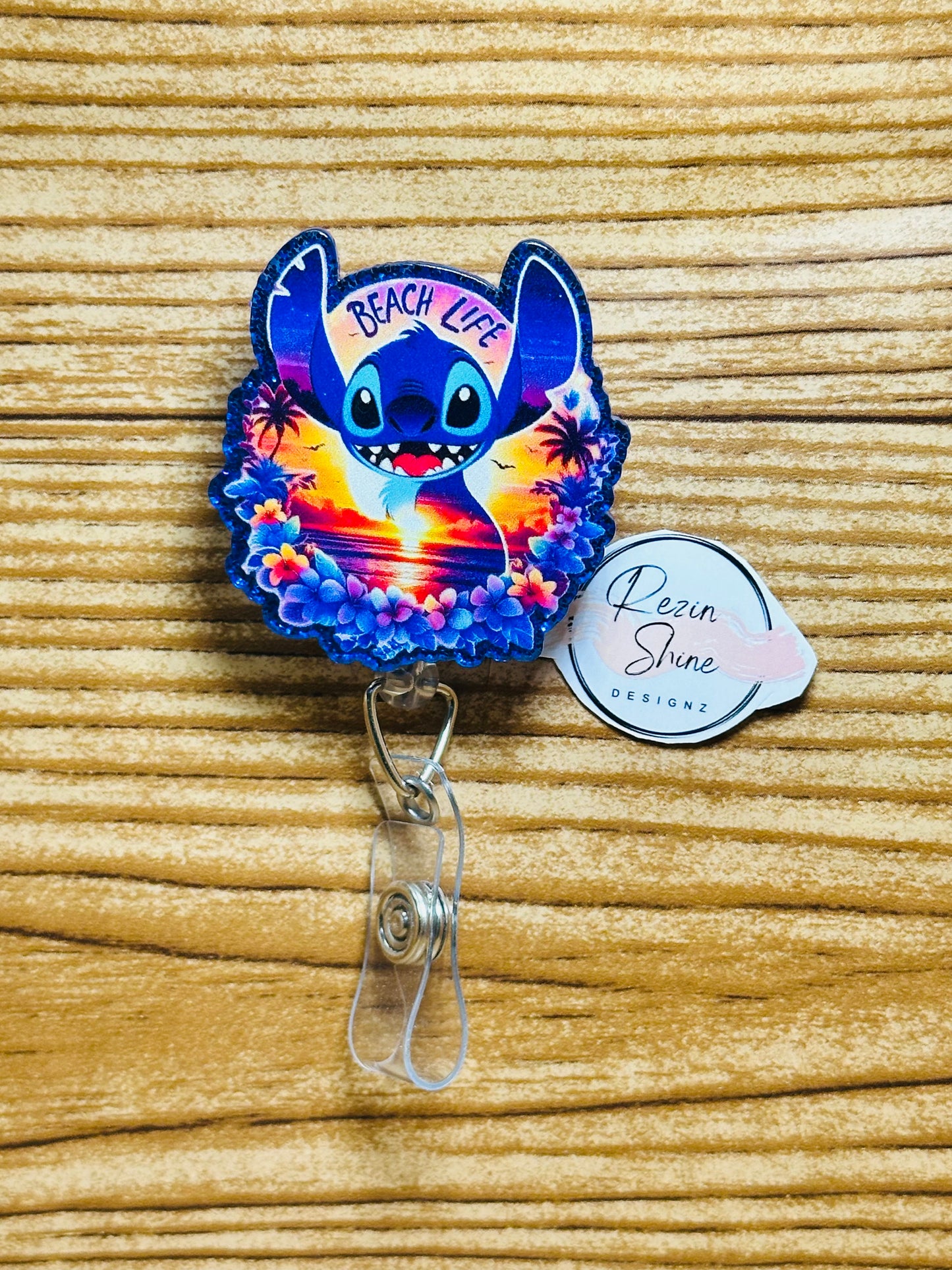 Stitch Beach Life Badge Reel