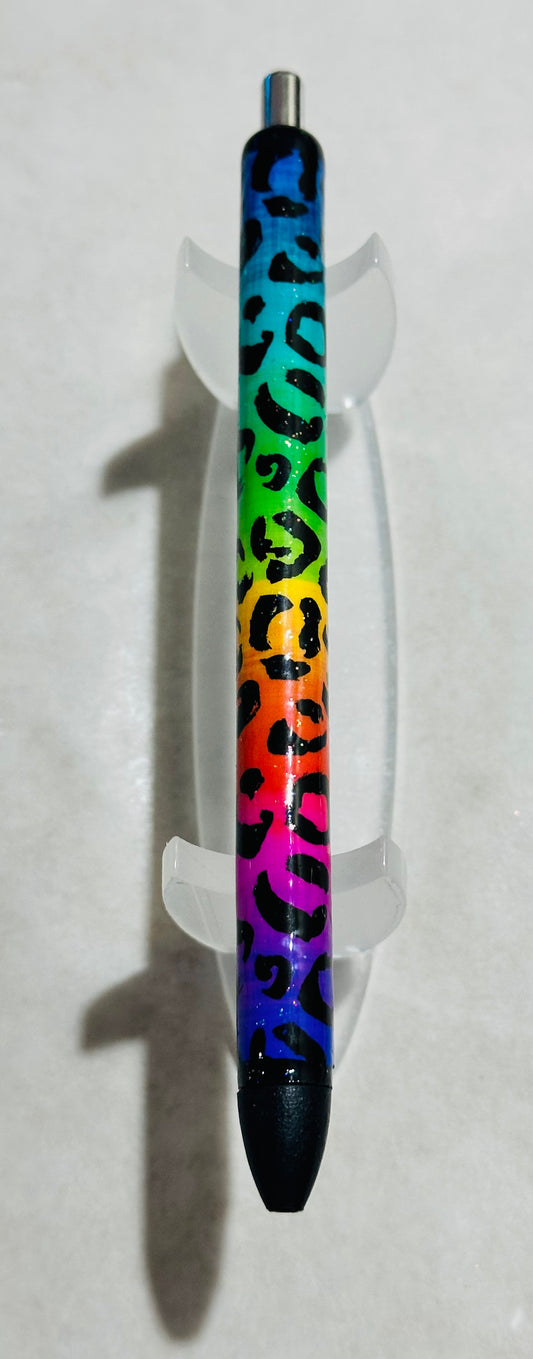 Multicolor Animal Print Pen Wrap Pen