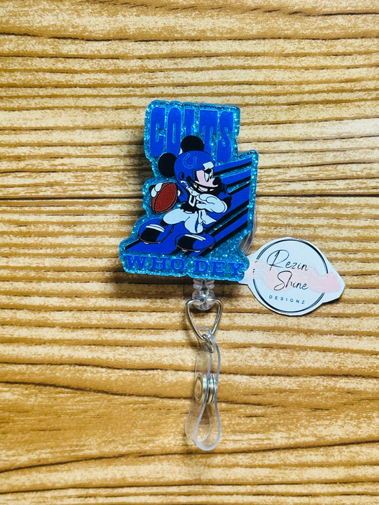 Mickey Colts Badge Reel
