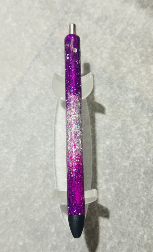 Purple/Silver Glitter Pen