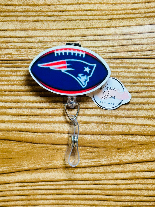 Patriots Football Badge Reel