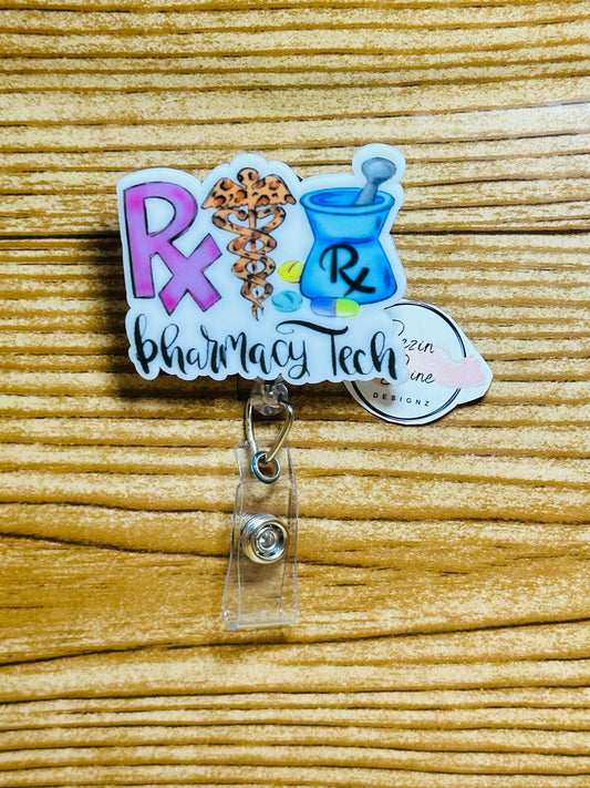 Pharmacy Tech Badge Reel