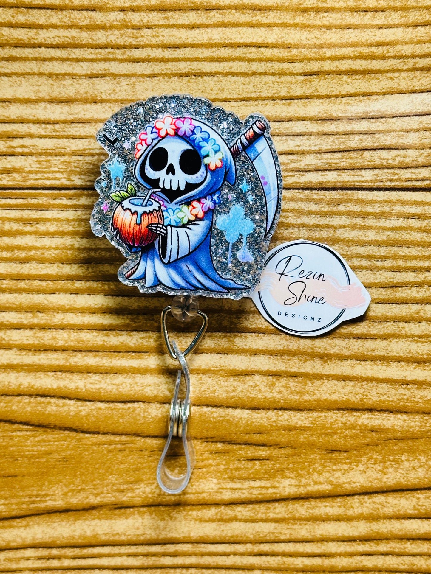 Summer Skeleton Badge Reel