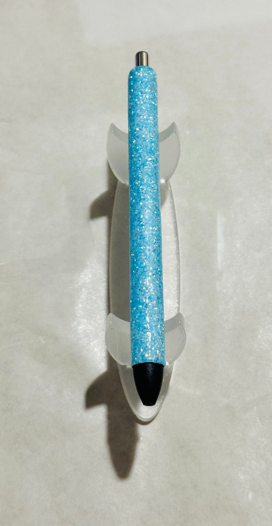 Light Blue Glitter Pen
