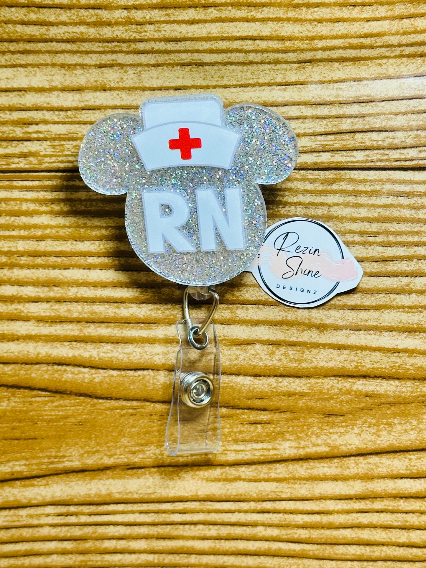 RN Mickey Head Badge Reel