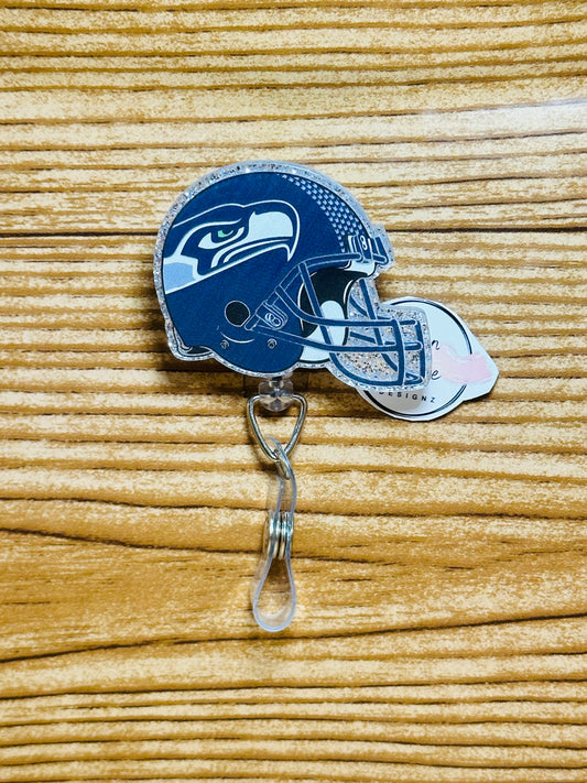 Seahawks Helmet Badge Reel