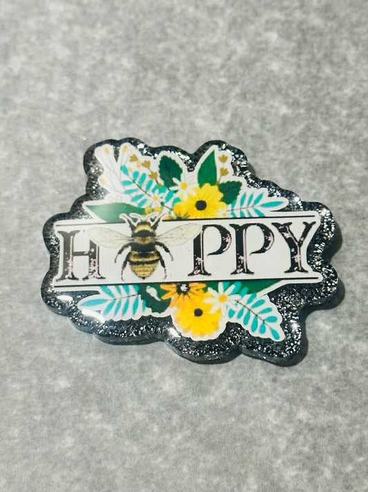 Bee Happy Badge Reel