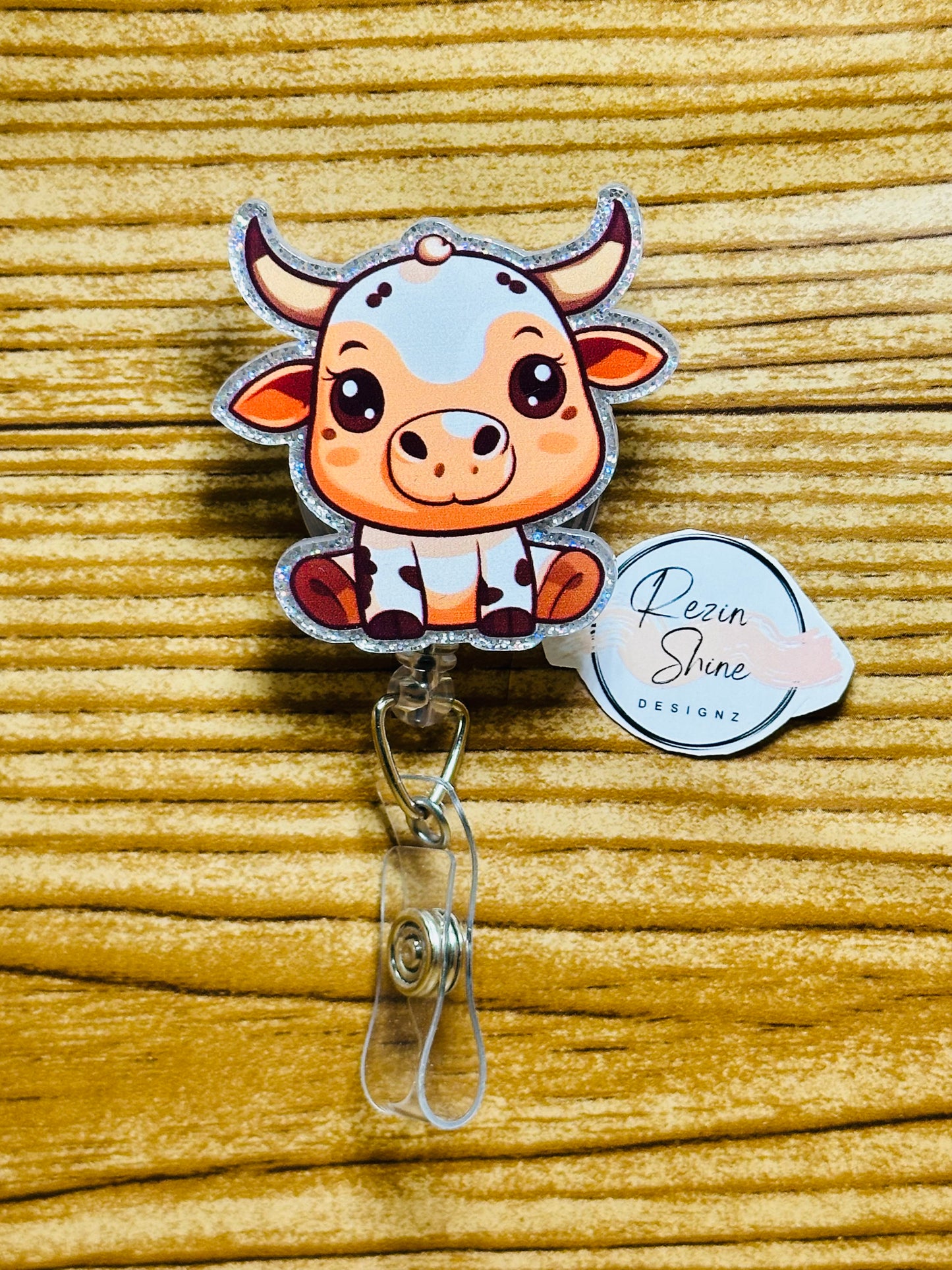 Cow Badge Reel