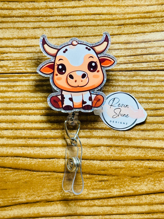 Cow Badge Reel