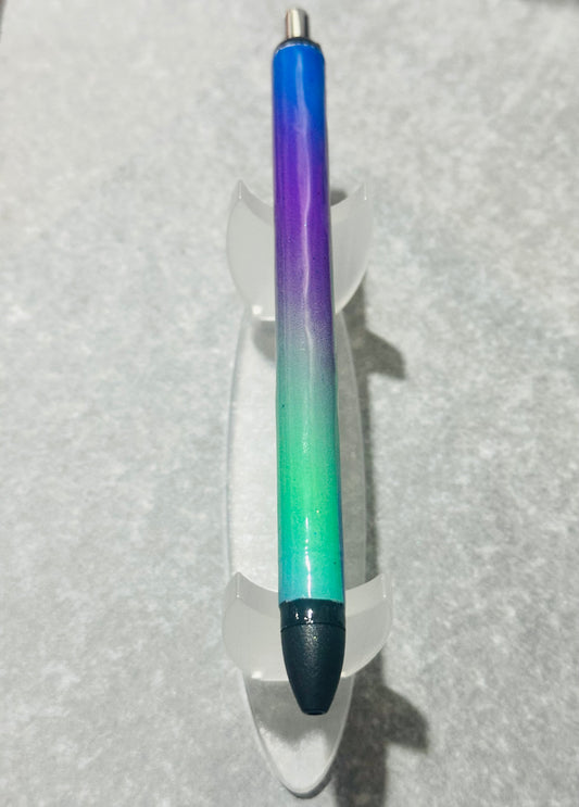 Purple/Green Pen Wrap Pen