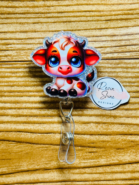 Cow Badge Reel