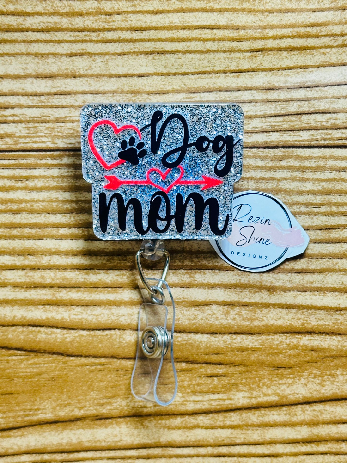 Dog Mom Badge Reel