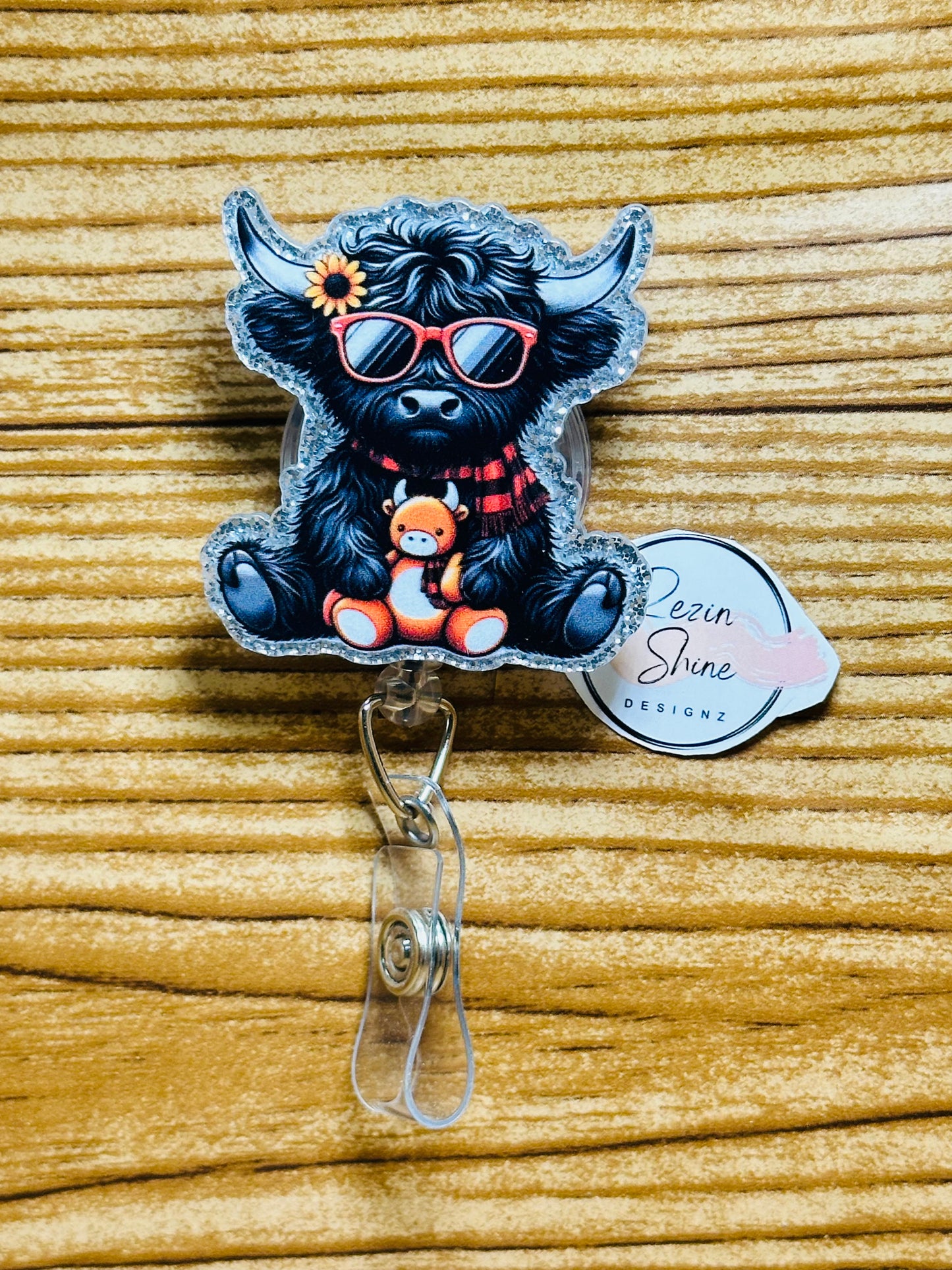 Black Cow Badge Reel