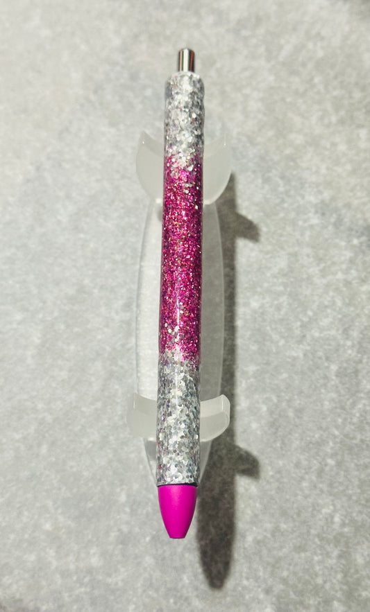 Pink/Silver Glitter Pen