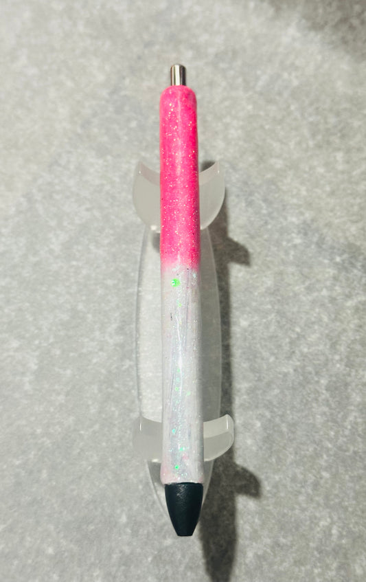 Pink/White Glitter Pen