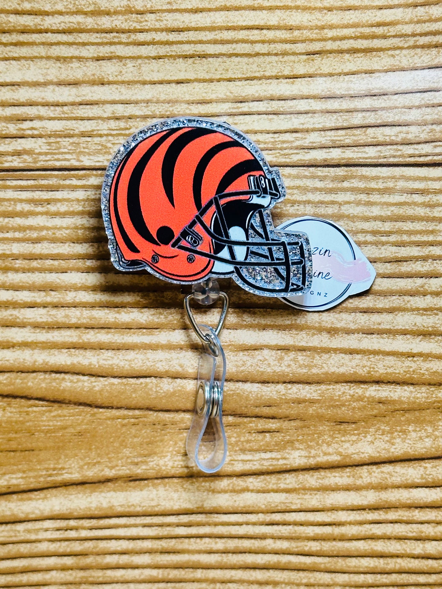 Bengals Helmet Badge Reel