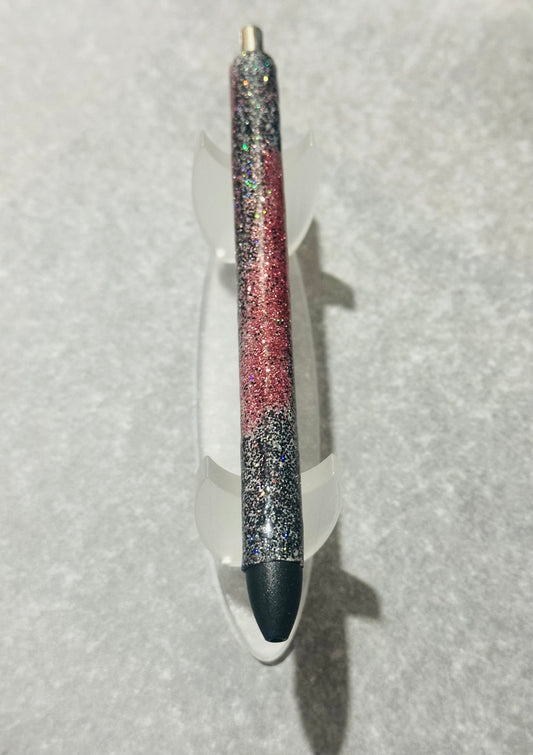 Pink/Black Glitter Pen