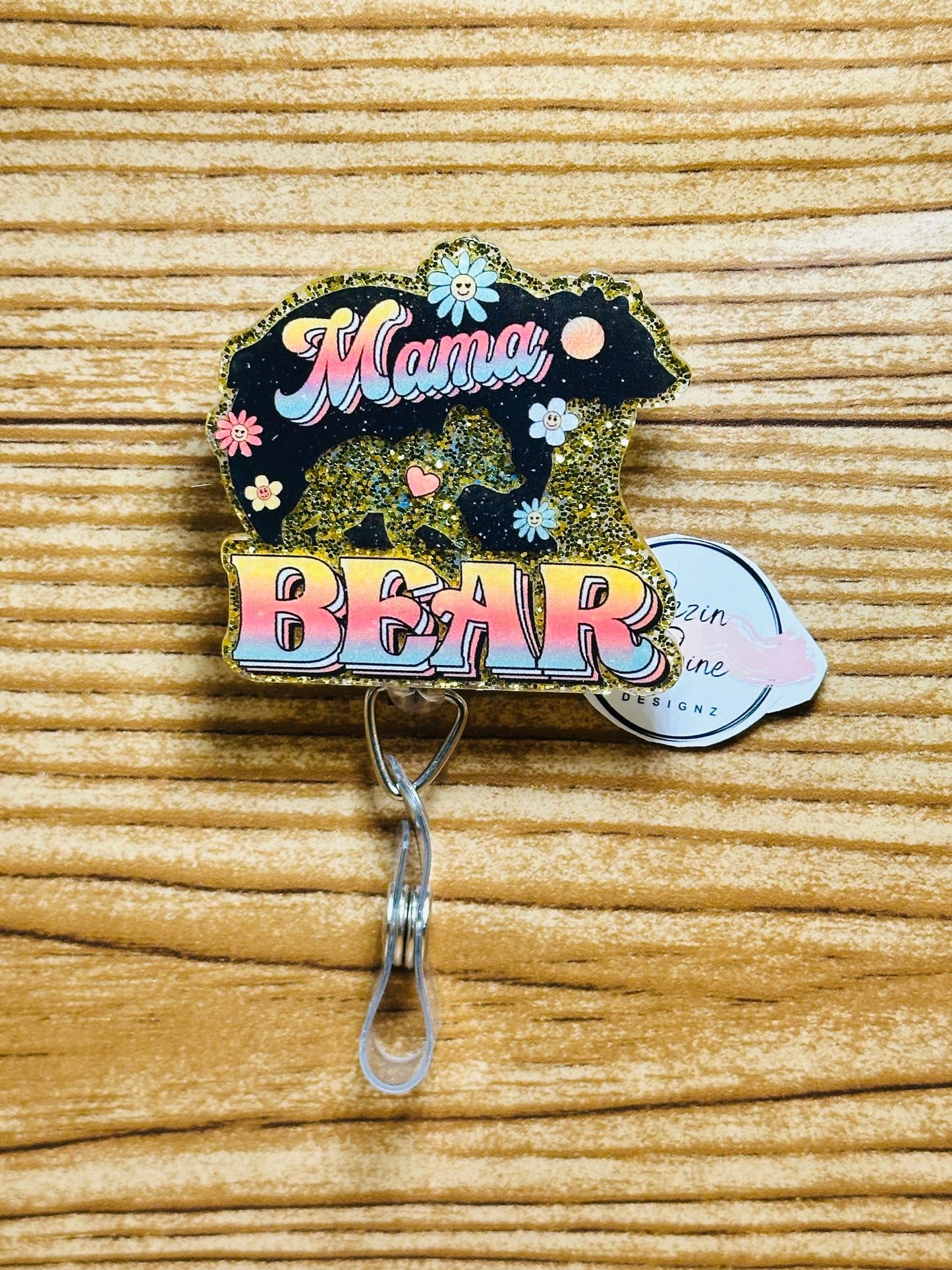 Mama Bear Badge Reel