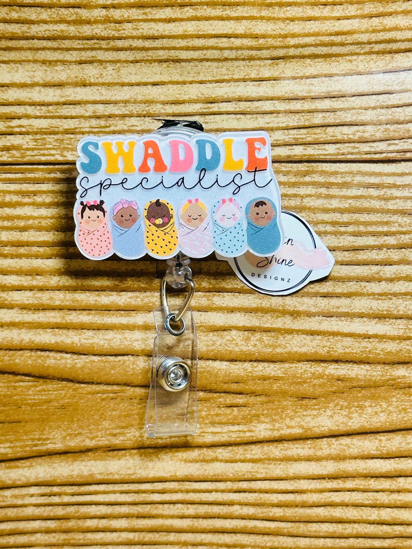 Swaddle Specialist Badge Reel