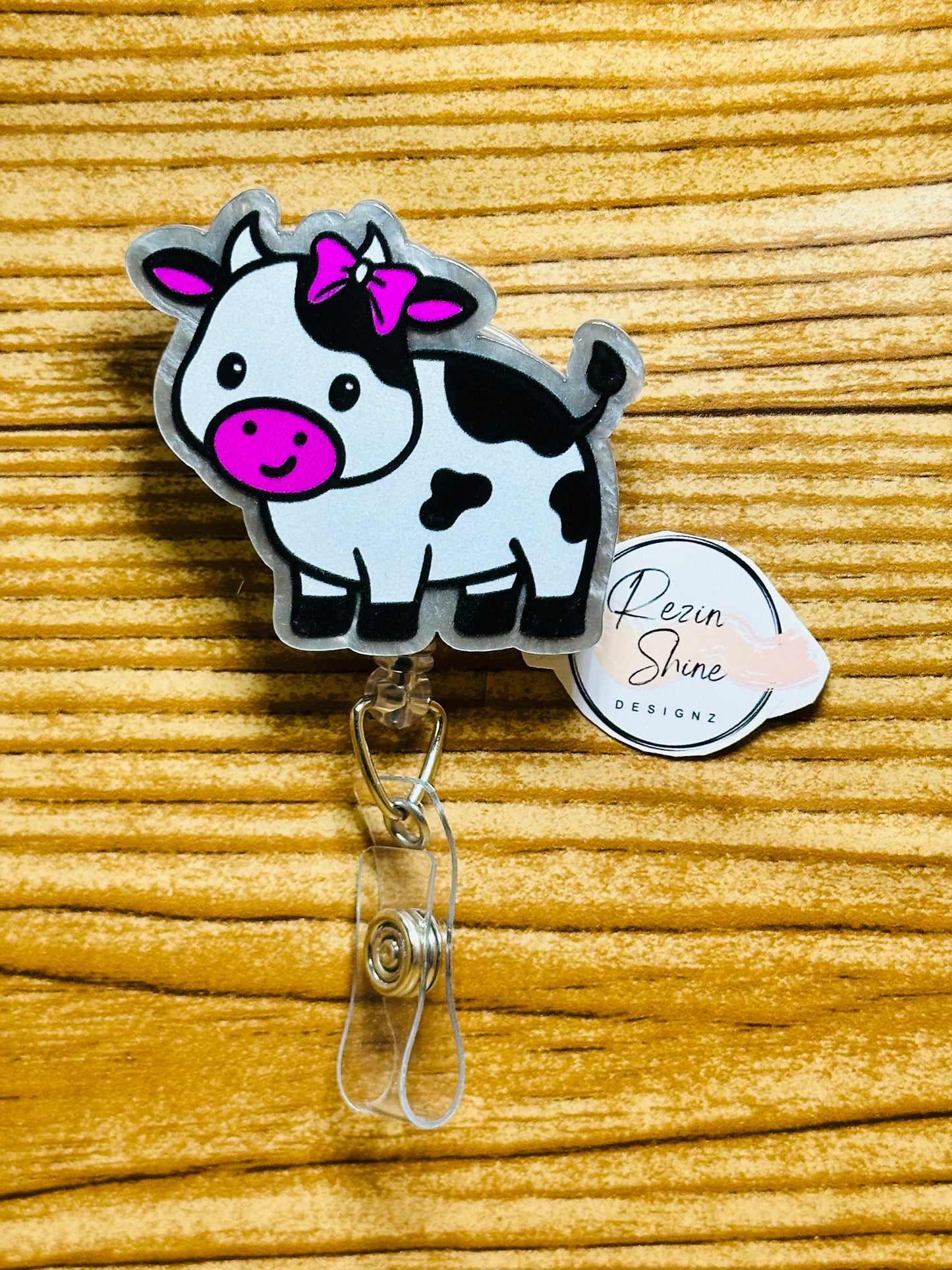 Cow Badge Reel