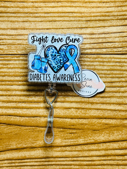 Diabetes Awareness Silver Badge Reel