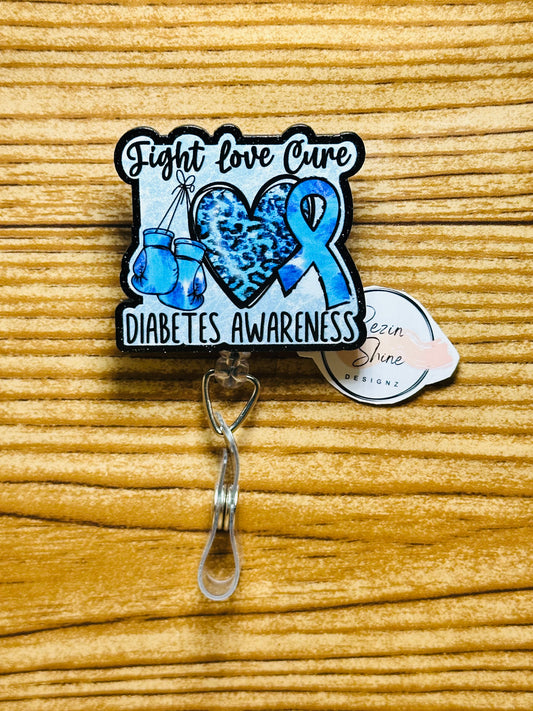 Diabetes Awareness Black Badge Reel