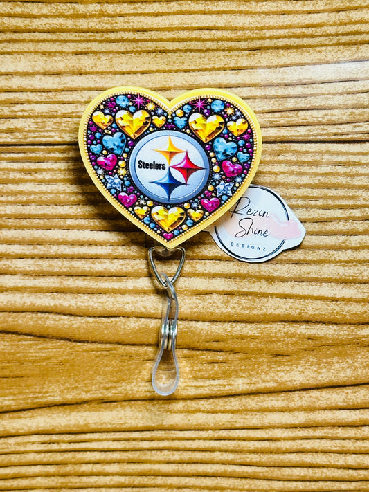 Steelers Heart Badge Reel