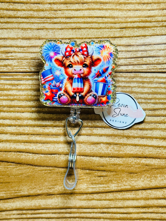 Cow American Badge Reel