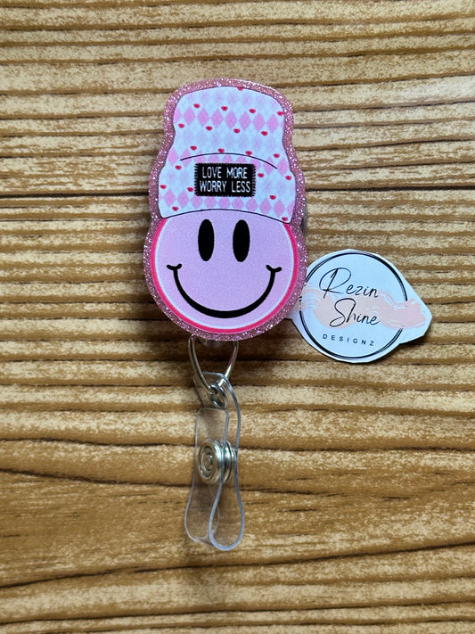 Love More Worry Less Badge Reel