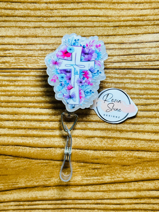Faith Cross Badge Reel