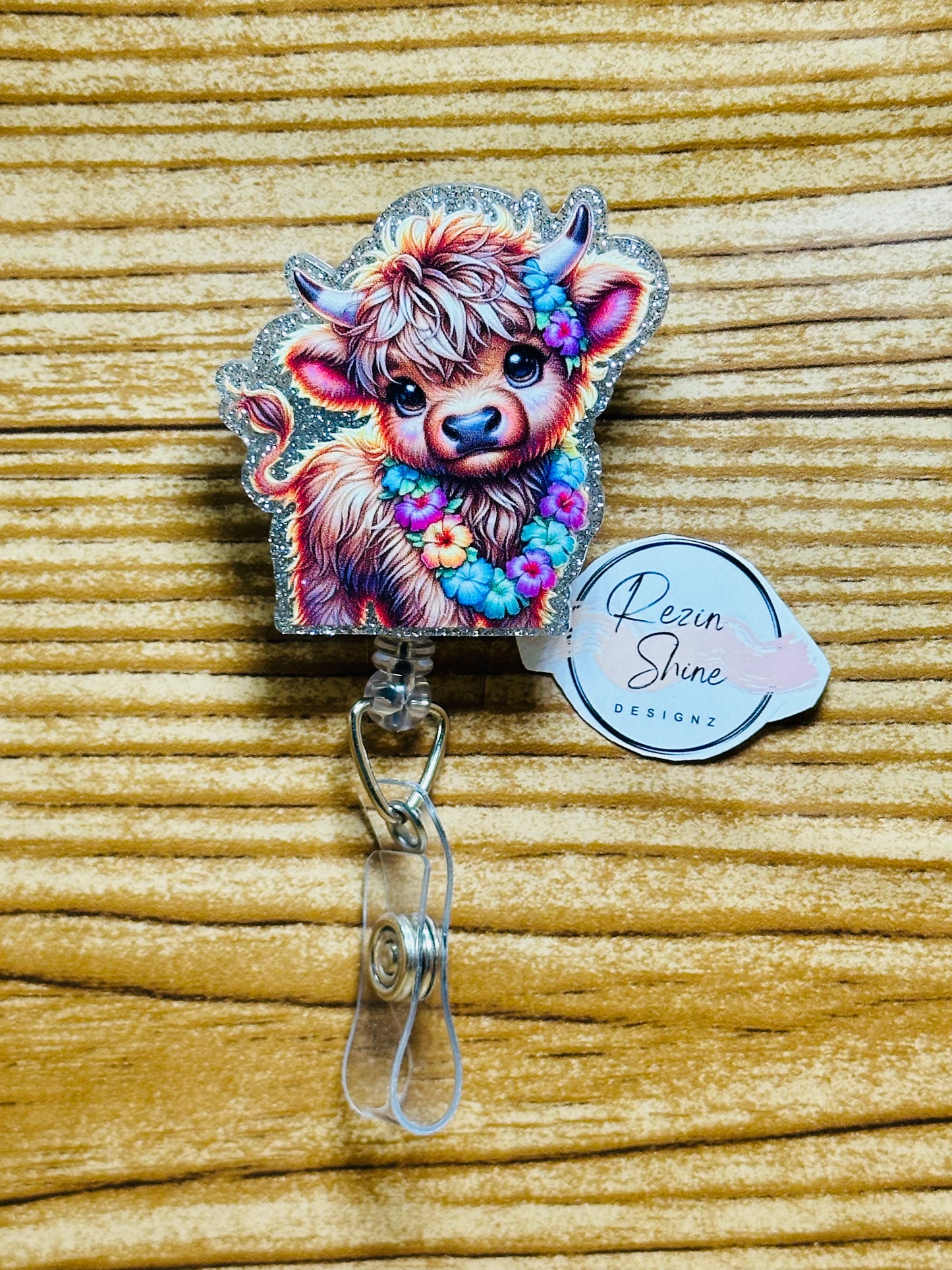 Summertime Cow Badge Reel