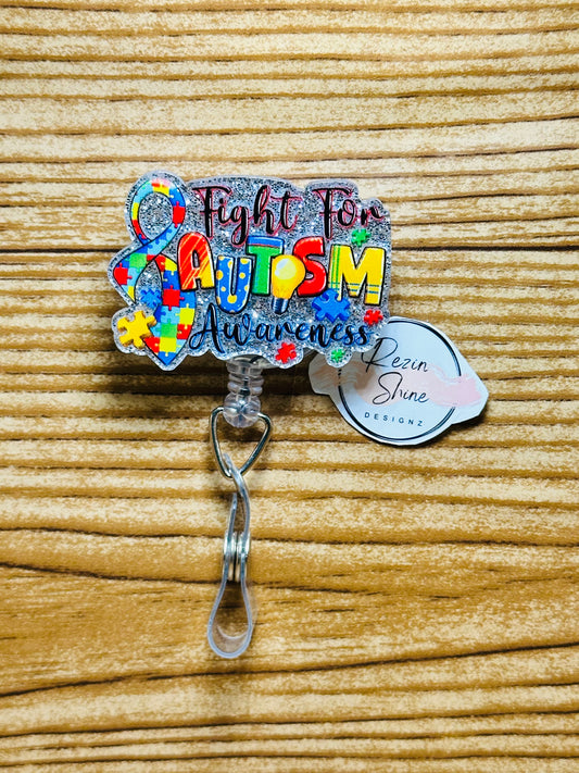 Fight For Autism Awareness Badge Reel